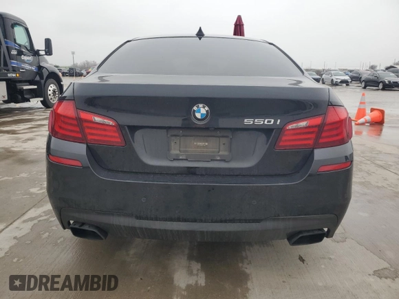 2012 BMW 5 Series 550i with VIN WBAFR9C58CDX78939, listed as a Copart auction lot 44318425 with 136,769 mi miles and Clean Title. Bid and sale history available at carsss.com. Image 6.
