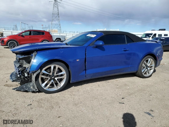 2022 Chevrolet Camaro LT1 with VIN 1G1FF3D76N0130396, listed as a Copart auction lot 48006215 with 77,235 mi miles and Salvage Title. Bid and sale history available at carsss.com. Image 1.