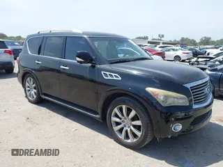 2011 Infiniti QX56 8-passenger z VIN JN8AZ2ND6B9700111, wystawiony jako IAAI lot #42278602 z przebiegiem 199 706 mil mil oraz . Historia ofert i sprzedaży dostępna na DreamBid. Obrazek 1.
