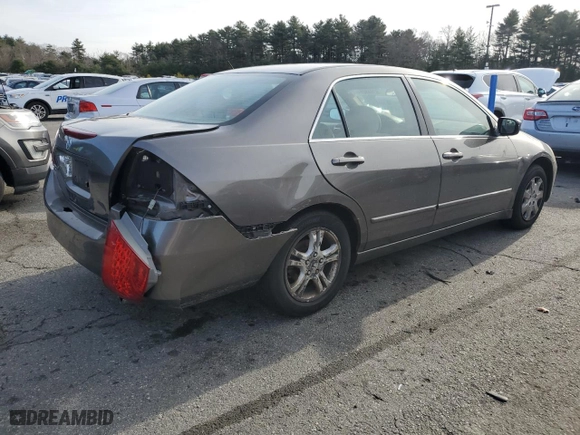 2007 Honda Accord Sdn EX with VIN 1HGCM55717A050576, listed as a Copart auction lot 83648254 with 178,546 mi miles and Salvage Title. Bid and sale history available at carsss.com. Image 3.