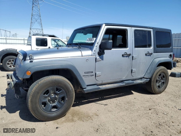 2018 Jeep Wrangler JK Unlimited Sport S with VIN 1C4HJWDG5JL916201, listed as a Copart auction lot 47890605 with 84,976 mi miles and Salvage Title. Bid and sale history available at carsss.com. Image 1.
