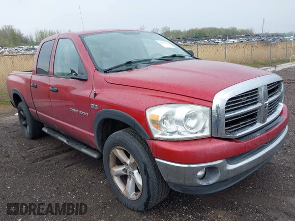 2007 Dodge 1500 SLT with VIN 1D7HU18217S189166, listed as a IAAI auction lot 42168002 with 264,304 mi miles. Bid and sale history available at carsss.com. Image 1.