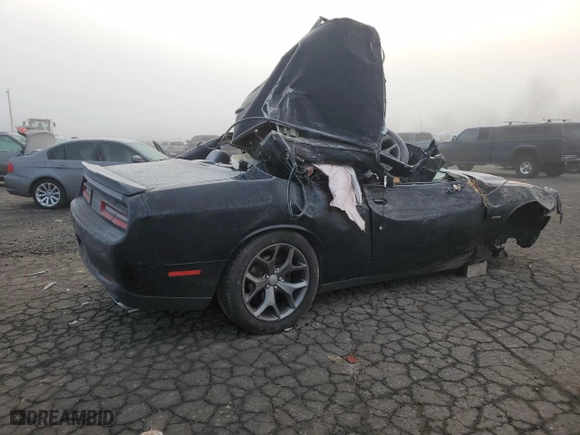 2015 Dodge Challenger R/T with VIN 2C3CDZATXFH764865, listed as a Copart auction lot 83209544 with 63,733 mi miles and Salvage Title. Bid and sale history available at carsss.com. Image 3.