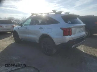 2021 Kia Sorento SX Prestige X-Line with VIN 5XYRKDLF7MG048619, listed as a Copart auction lot 43721705 with 45,401 mi miles and Salvage Title. Bid and sale history available at carsss.com. Image 2.