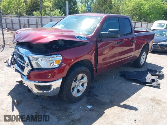 2024 Ram 1500 Tradesman with VIN 1C6SRECG5RN205714, listed as a IAAI auction lot 42085708 with 11,412 mi miles and . Bid and sale history available at DreamBid. Image 18.