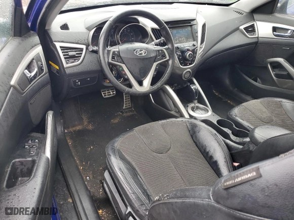 2012 Hyundai Veloster w/Black Int with VIN KMHTC6AD7CU053098, listed as a Copart auction lot 47876555 with 160,758 mi miles and Salvage Title. Bid and sale history available at carsss.com. Image 8.