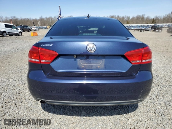 2013 Volkswagen Passat S with VIN 1VWAP7A3XDC003555, listed as a Copart auction lot 51424725 with 173,111 mi miles and Salvage Title. Bid and sale history available at carsss.com. Image 6.