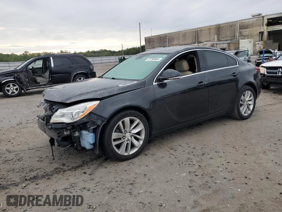 2014 Buick Regal with VIN 2G4GK5EX2E9251722, listed as a Copart auction lot 72753064 with 82,993 mi miles and Salvage Title. Bid and sale history available at carsss.com. Image 1.