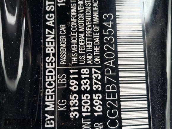 2023 Mercedes-Benz EQS 450 z VIN W1KCG2EB7PA023543, wystawiony jako Copart lot #82718293 z przebiegiem Nie podano mil oraz . Historia ofert i sprzedaży dostępna na DreamBid. Obrazek 12.