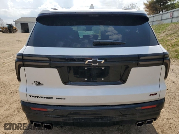 2024 Chevrolet Traverse AWD RS z VIN 1GNEVLKS5RJ153379, wystawiony jako Copart lot #54567905 z przebiegiem 19 977 mil mil oraz Szkoda całkowita • Salvage title. Historia ofert i sprzedaży dostępna na DreamBid. Obrazek 6.