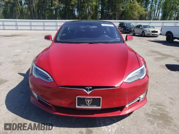 2017 Tesla Model S 100D with VIN 5YJSA1E24HF213343, listed as a Copart auction lot 52175575 with 72,502 mi miles and Salvage Title. Bid and sale history available at DreamBid. Image 5.