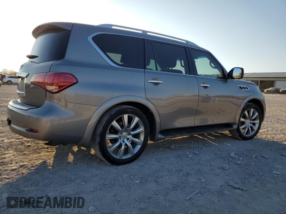 2012 Infiniti QX56 8-passenger with VIN JN8AZ2NC3C9318000, listed as a Copart auction lot 78378544 with 170,100 mi miles and Salvage Title. Bid and sale history available at carsss.com. Image 3.