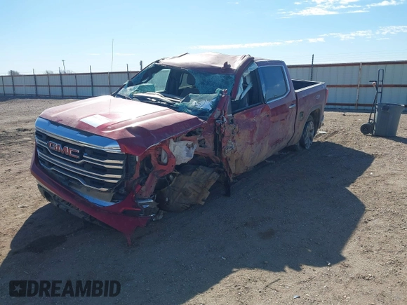 2024 GMC Sierra 1500 SLT with VIN 3GTUUDE89RG210150, listed as a IAAI auction lot 41672266 with Not provided miles and . Bid and sale history available at DreamBid. Image 2.