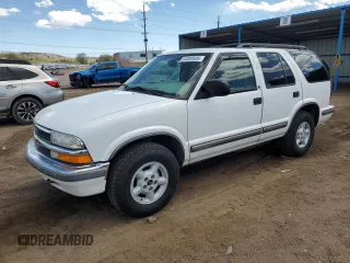1999 Chevrolet Blazer Trailblazer z VIN 1GNDT13W0X2169505, wystawiony jako Copart lot #54000505 z przebiegiem 181 903 mil mil oraz Szkoda całkowita • Salvage title. Historia ofert i sprzedaży dostępna na DreamBid. Obrazek 1.