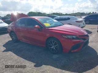 2022 Toyota Camry SE with VIN 4T1S11AK1NU052325, listed as a IAAI auction lot 41618906 with 64,632 mi miles and . Bid and sale history available at DreamBid. Image 1.