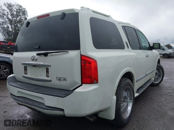 2006 Infiniti QX56 with VIN 5N3AA08A46N802595, listed as a IAAI auction lot 41778222 with 142,241 mi miles. Bid and sale history available at carsss.com. Image 4.