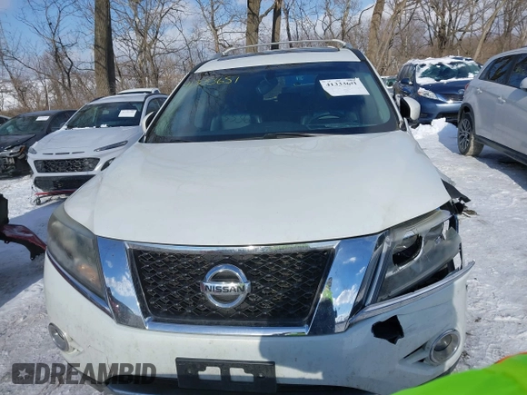 2014 Nissan Pathfinder S z VIN 5N1AR2MM1EC714966, wystawiony jako IAAI lot #41333651 z przebiegiem 118 542 mil mil oraz . Historia ofert i sprzedaży dostępna na DreamBid. Obrazek 12.