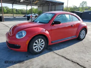 2015 Volkswagen Beetle Fleet Edition with VIN 3VWF17AT9FM626299, listed as a Copart auction lot 52095715 with 98,156 mi miles and Salvage Title. Bid and sale history available at DreamBid. Image 1.