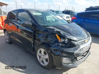 2020 Chevrolet Spark LS with VIN KL8CB6SA8LC455268, listed as a IAAI auction lot 41115780 with 56,307 mi miles. Bid and sale history available at carsss.com. Image 1.