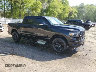 2020 Ram 1500 Big Horn with VIN 1C6SRFFT8LN117665, listed as a Copart auction lot 52289725 with 110,684 mi miles and Salvage title. Bid and sale history available at DreamBid. Image 4.