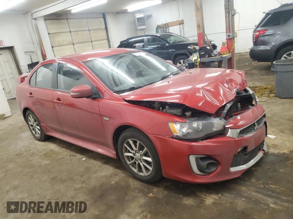 2016 Mitsubishi Lancer SE with VIN JA32V2FW5GU002619, listed as a Copart auction lot 47193795 with 91,645 mi miles and Salvage Title. Bid and sale history available at carsss.com. Image 4.