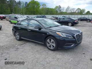 2017 Hyundai Sonata Hybrid Limited with VIN KMHE34L14HA055044, listed as a IAAI auction lot 42021191 with 286,825 mi miles. Bid and sale history available at carsss.com. Image 1.