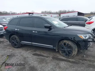 2017 Nissan Pathfinder SL with VIN 5N1DR2MM6HC913805, listed as a IAAI auction lot 41240815 with 119,230 mi miles and . Bid and sale history available at DreamBid. Image 12.