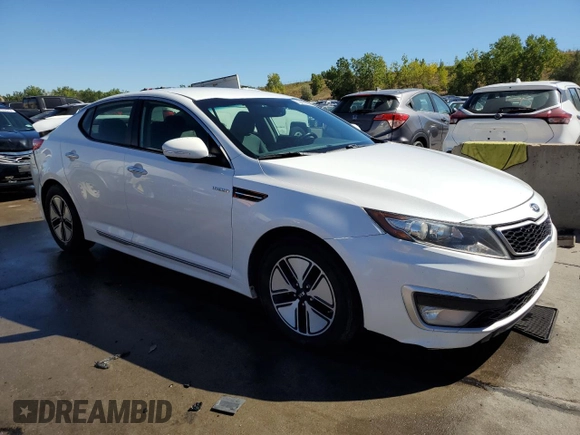 2013 Kia Optima Hybrid LX with VIN KNAGM4ADXD5056352, listed as a Copart auction lot 72418074 with 135,560 mi miles and Salvage Title. Bid and sale history available at carsss.com. Image 4.