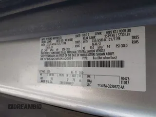 2016 Ford Transit Passenger XL with VIN 1FBZX2CM5GKA20891, listed as a IAAI auction lot 41677359 with 83,119 mi miles. Bid and sale history available at carsss.com. Image 9.
