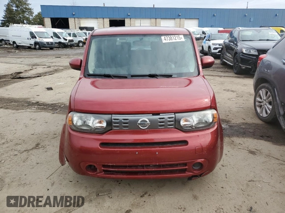 2012 Nissan Cube 1.8 S with VIN JN8AZ2KR9CT252628, listed as a Copart auction lot 47381215 with 183,723 mi miles and Salvage Title. Bid and sale history available at carsss.com. Image 5.