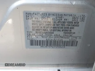 2017 Nissan Sentra S with VIN 3N1AB7AP6HY240645, listed as a IAAI auction lot 41863311 with 99,141 mi miles. Bid and sale history available at carsss.com. Image 9.