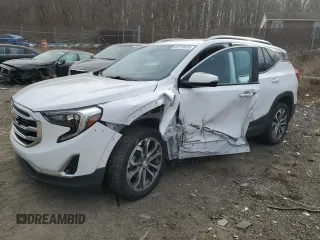 2020 GMC Terrain SLT z VIN 3GKALPEV6LL250007, wystawiony jako Copart lot #45718435 z przebiegiem 101 516 mil mil oraz Szkoda całkowita • Salvage title. Historia ofert i sprzedaży dostępna na DreamBid. Obrazek 1.