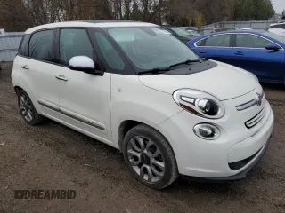 2015 FIAT 500L Lounge with VIN ZFBCFACH8FZ035234, listed as a Copart auction lot 79891324 with 74,587 mi miles and Salvage Title. Bid and sale history available at carsss.com. Image 4.