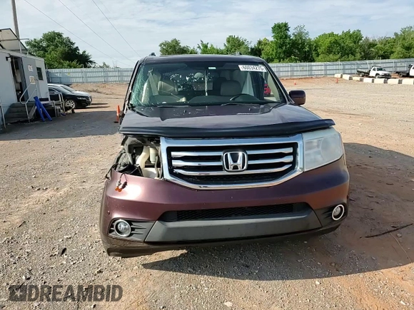 2013 Honda Pilot Touring with VIN 5FNYF4H90DB041747, listed as a Copart auction lot 60034275 with Not provided miles and Salvage title. Bid and sale history available at DreamBid. Image 14.