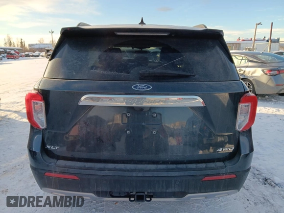 2022 Ford Explorer XLT with VIN 1FMSK8DH7NGA77833, listed as a Copart auction lot 47243225 with 15,512 mi miles and Salvage Title. Bid and sale history available at carsss.com. Image 6.
