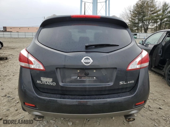 2012 Nissan Murano S with VIN JN8AZ1MW0CW224633, listed as a Copart auction lot 46812955 with 92,970 mi miles and Salvage Title. Bid and sale history available at carsss.com. Image 6.