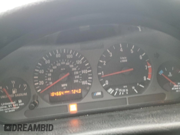 1998 BMW 3 Series M3 with VIN WBSBK0336WEC39505, listed as a Copart auction lot 87917375 with 184,664 mi miles and Salvage Title. Bid and sale history available at carsss.com. Image 9.