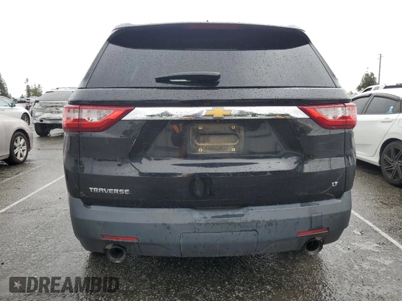 2018 Chevrolet Traverse LT Cloth with VIN 1GNERGKW1JJ249464, listed as a Copart auction lot 55763815 with 107,766 mi miles and Clean Title. Bid and sale history available at carsss.com. Image 6.