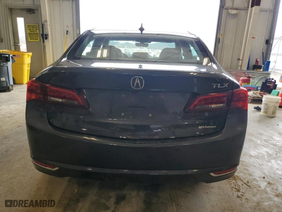 2015 Acura TLX V6 Advance with VIN 19UUB3F7XFA010380, listed as a Copart auction lot 46820195 with 115,841 mi miles and Clean Title. Bid and sale history available at carsss.com. Image 6.
