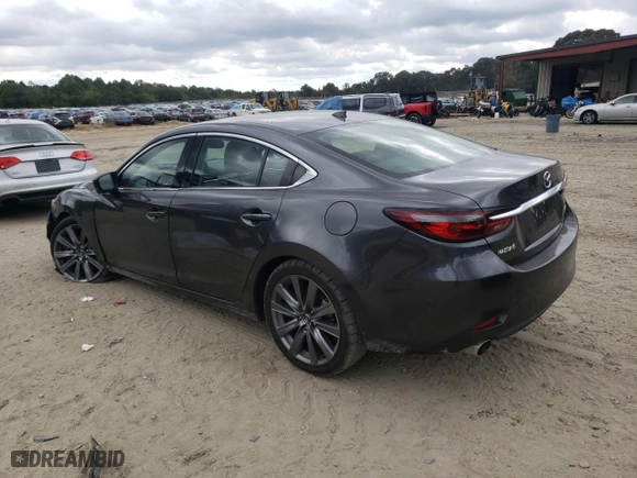 2021 Mazda Mazda6 Grand Touring with VIN JM1GL1TY5M1616600, listed as a Copart auction lot 74106154 with 25,812 mi miles and Salvage Title. Bid and sale history available at carsss.com. Image 2.