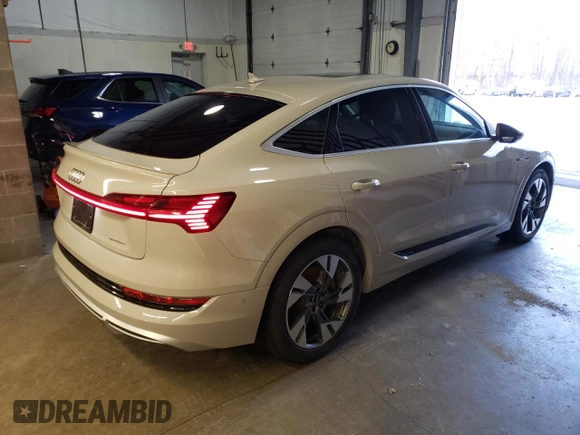 2021 Audi e-tron Sportback Premium Plus with VIN WA12ABGE6MB015156, listed as a Copart auction lot 79628264 with 48,037 mi miles and Clean title. Bid and sale history available at DreamBid. Image 3.