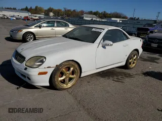 2001 Mercedes-Benz SLK-Class with VIN WDBKK65FX1F207009, listed as a Copart auction lot 77037374 with Not Provided miles and Clean Title. Bid and sale history available at carsss.com. Image 1.