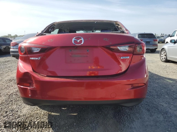 2016 Mazda 3 i Sport with VIN 3MZBM1U7XGM303916, listed as a Copart auction lot 55166635 with 194,256 mi miles and Salvage Title. Bid and sale history available at carsss.com. Image 6.