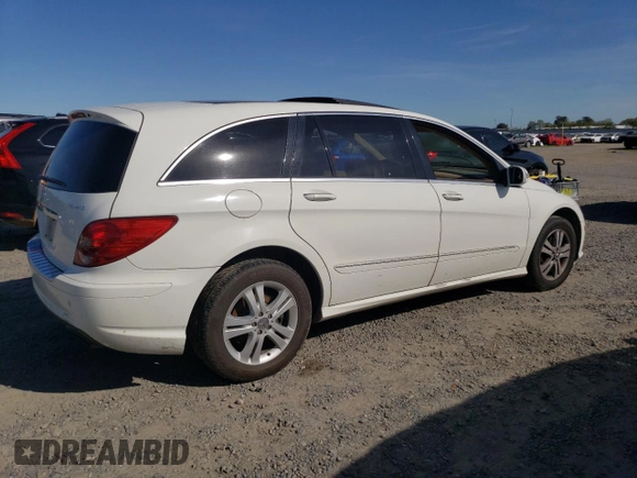 2009 Mercedes-Benz R 3.5L with VIN 4JGCB65E69A095293, listed as a Copart auction lot 50467065 with 188,676 mi miles and Salvage Title. Bid and sale history available at DreamBid. Image 3.