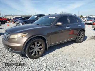 2004 Infiniti FX35 with VIN JNRAS08U74X108537, listed as a Copart auction lot 43812305 with 193,739 mi miles and Salvage Title. Bid and sale history available at carsss.com. Image 1.