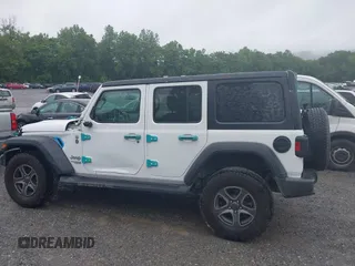 2019 Jeep Wrangler Unlimited Sport S with VIN 1C4HJXDG3KW504364, listed as a IAAI auction lot 42350748 with 109,524 mi miles and . Bid and sale history available at DreamBid. Image 15.