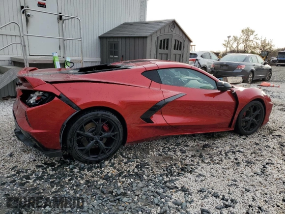 2021 Chevrolet Corvette 3LT z VIN 1G1YC2D42M5109127, wystawiony jako Copart lot #53816365 z przebiegiem 17 738 mil mil oraz Szkoda całkowita • Salvage title. Historia ofert i sprzedaży dostępna na DreamBid. Obrazek 3.