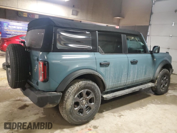 2022 Ford Bronco with VIN 1FMEE5BP4NLA81293, listed as a Copart auction lot 46467965 with Not provided miles and Salvage title. Bid and sale history available at DreamBid. Image 3.