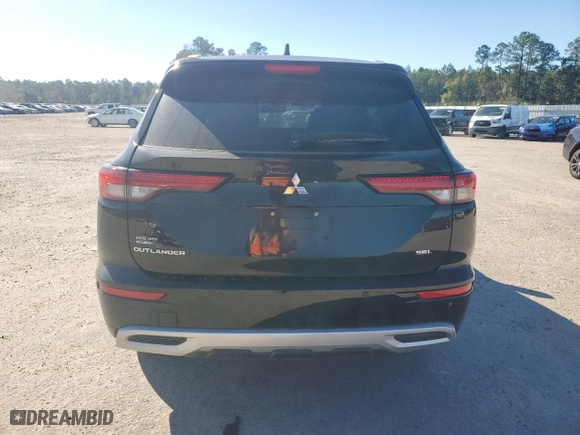 2023 Mitsubishi Outlander SEL with VIN JA4J3VA80PZ038888, listed as a Copart auction lot 81268074 with 44,327 mi miles and Salvage Title. Bid and sale history available at carsss.com. Image 6.