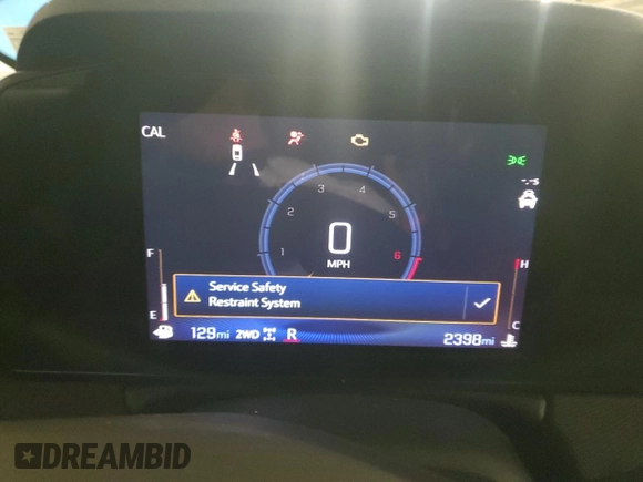 2025 Chevrolet TrailBlazer LT with VIN KL79MRSL1SB017398, listed as a Copart auction lot 43576365 with 2,398 mi miles and Salvage Title. Bid and sale history available at DreamBid. Image 9.